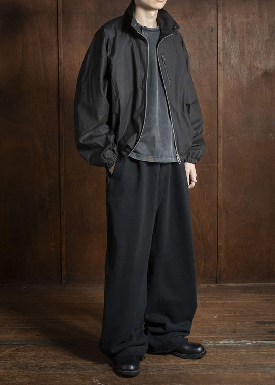 BIBLIOTHERK BR-OT06-AW25-01 DRAPED BLOUSON BLACK