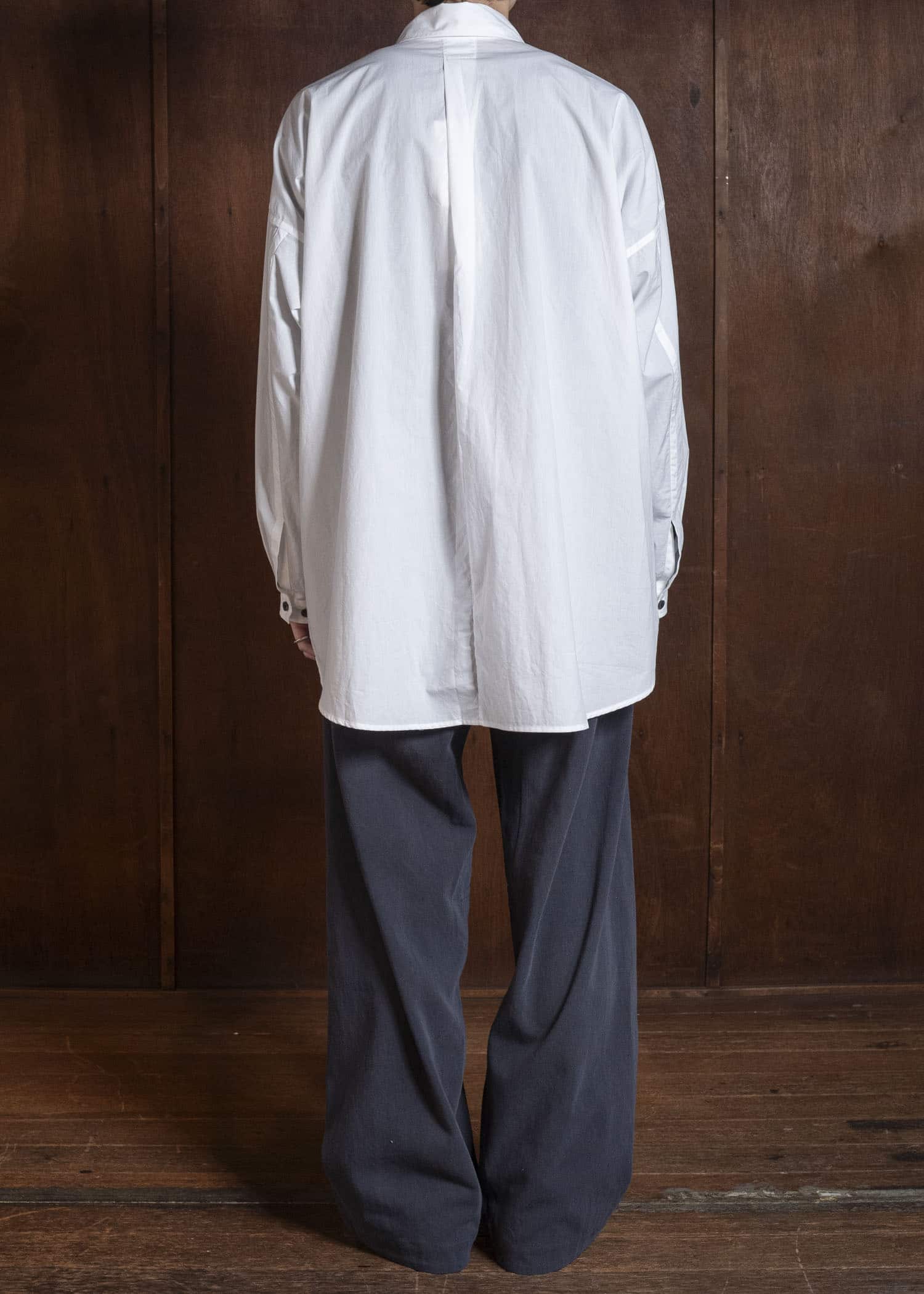 JAN-JAN VAN ESSCHE TROUSERS#90 DENIM STYLE TROUSERS | CO HEMP DENSE TWILL | Logwood