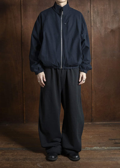 BIBLIOTHERK BR-OT06-AW25-02 DRAPED BLOUSON NAVY