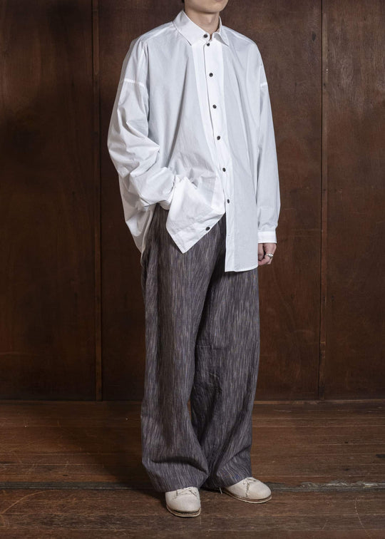 JAN-JAN VAN ESSCHE TROUSERS#90 DENIM STYLE TROUSERS | KASURI COTTON SILK | Old Lavender