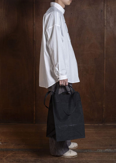 JAN-JAN VAN ESSCHE BAG#44 BAG | URUSHI HEMP CANVAS Pitch Black