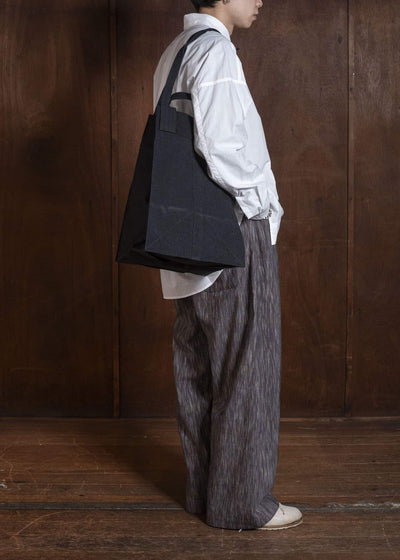 JAN-JAN VAN ESSCHE BAG#44 BAG | URUSHI HEMP CANVAS Pitch Black