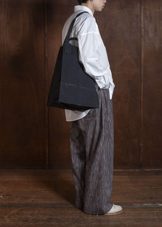 JAN-JAN VAN ESSCHE BAG#44 BAG | URUSHI HEMP CANVAS Pitch Black