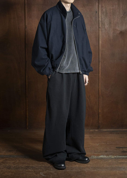 BIBLIOTHERK BR-OT06-AW25-02 DRAPED BLOUSON NAVY