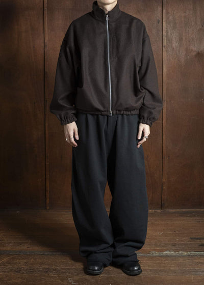 BIBLIOTHERK BR-OT06-AW25-01 DRAPED BLOUSON BROWN