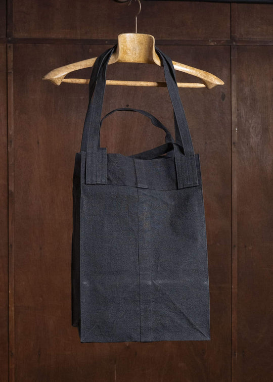 JAN-JAN VAN ESSCHE BAG#44 BAG | URUSHI HEMP CANVAS Pitch Black