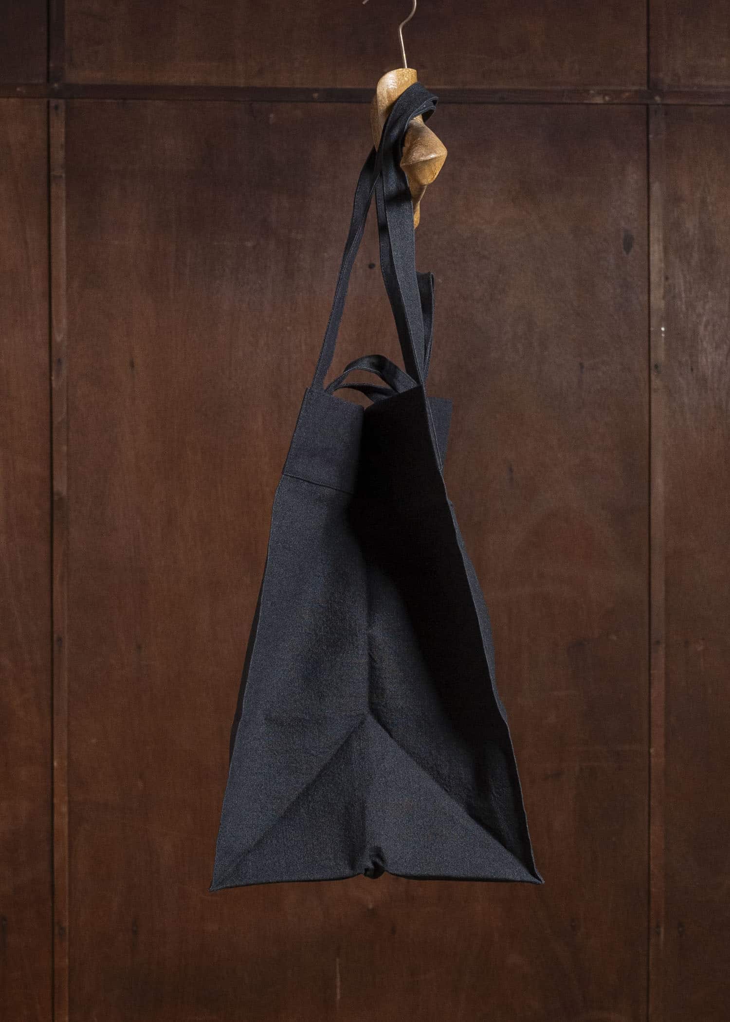 JAN-JAN VAN ESSCHE BAG#44 BAG | URUSHI HEMP CANVAS Pitch Black