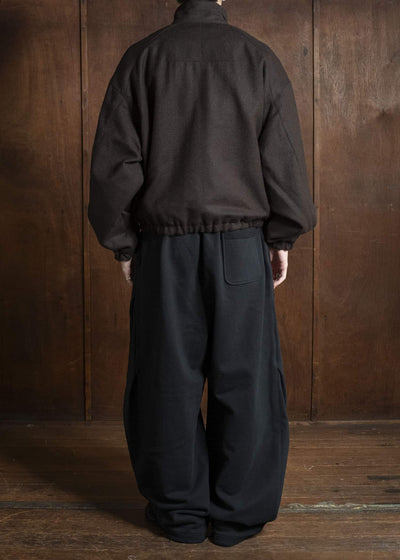 BIBLIOTHERK BR-OT06-AW25-01 DRAPED BLOUSON BROWN