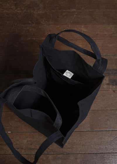 JAN-JAN VAN ESSCHE BAG#44 BAG | URUSHI HEMP CANVAS Pitch Black