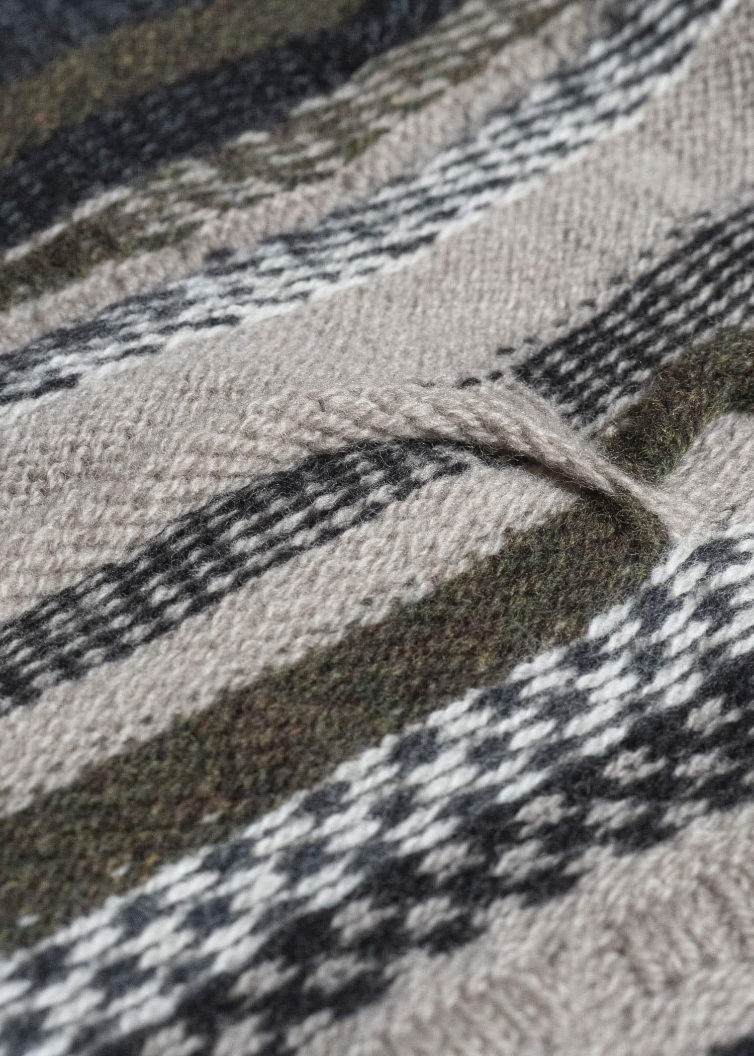 JAN-JAN VAN ESSCHE KNIT#80 TEXTURED COOGIE KNITTED CREWNECK SWEATER Super Fine Wool | Light Variation