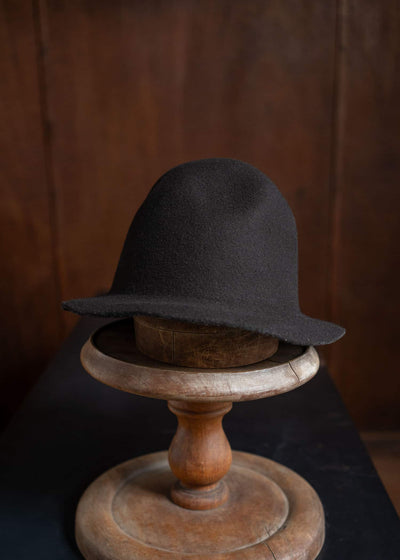 SCHA SCHA "Art#1396" Traveler Small hat felt / chocolate