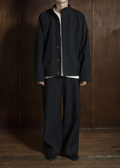 unkruid five pockets black pinstripe