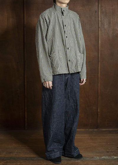 unkruid pickers shirt wool silk check