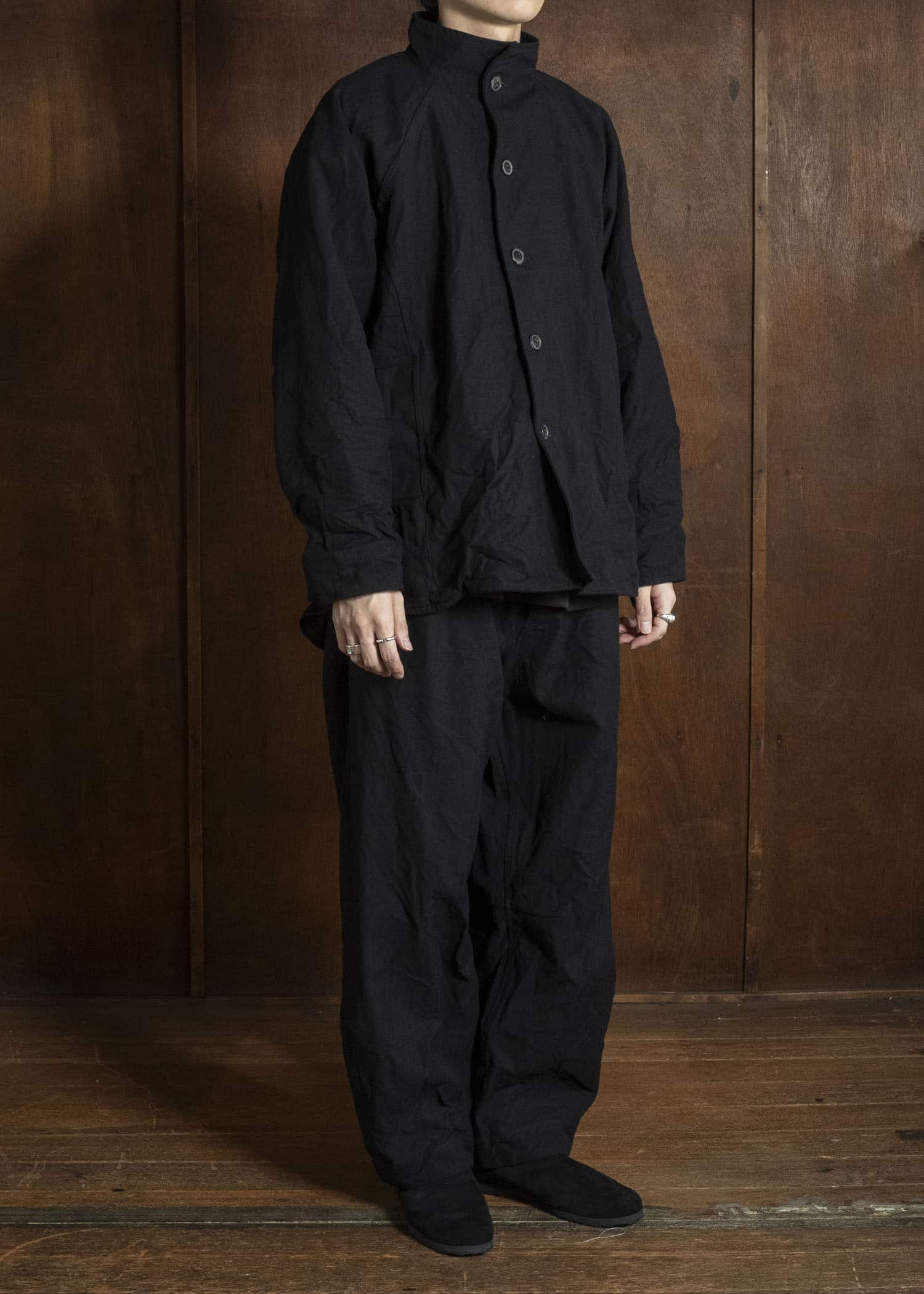 unkruid late night black herringbone