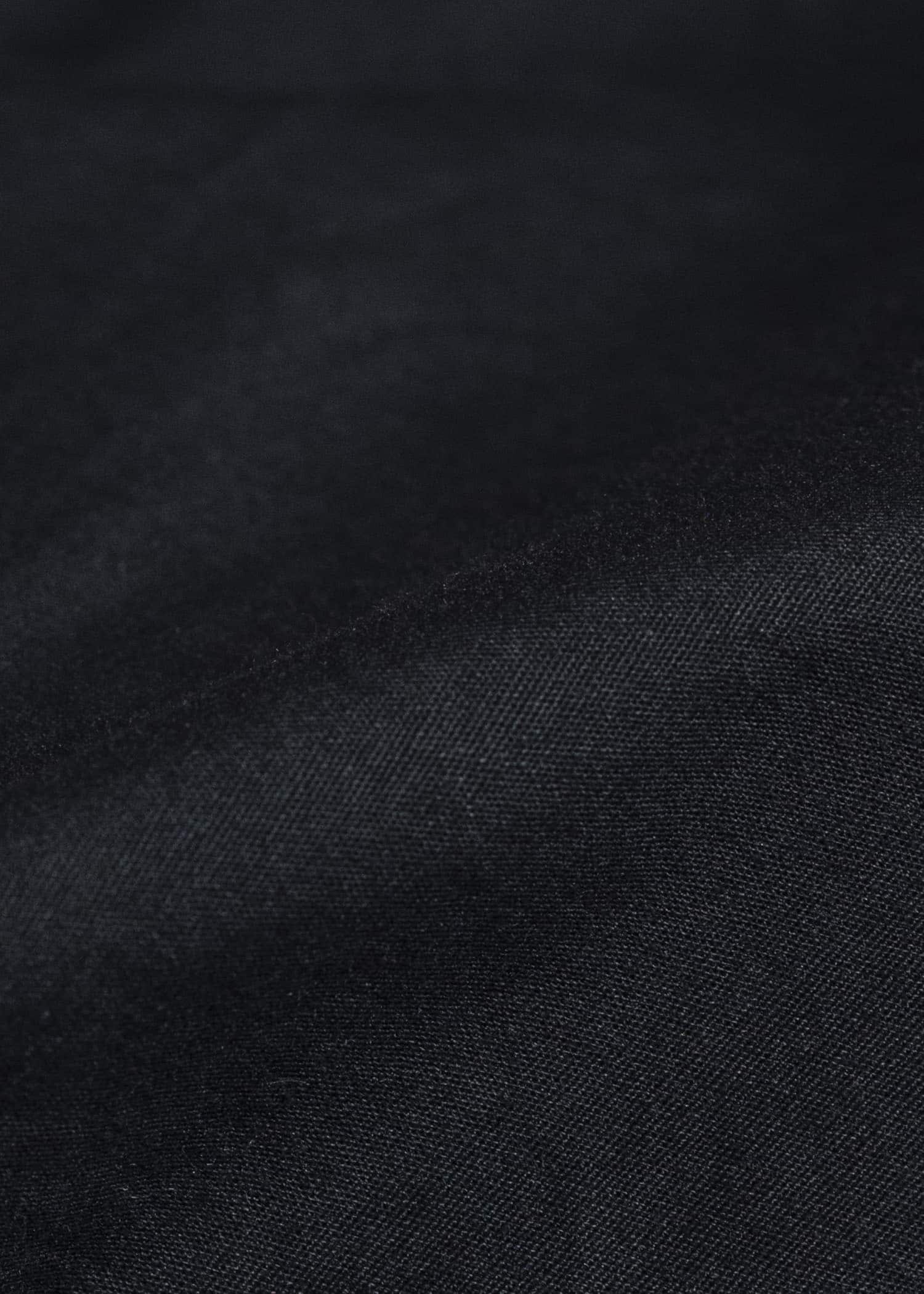 Gathering Textiles Farmer Shirt Organic Cotton Poplin , Naturally Dyed Black FAS01-CP-BK