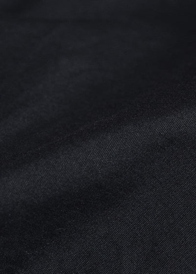 Gathering Textiles Farmer Shirt Organic Cotton Poplin , Naturally Dyed Black FAS01-CP-BK