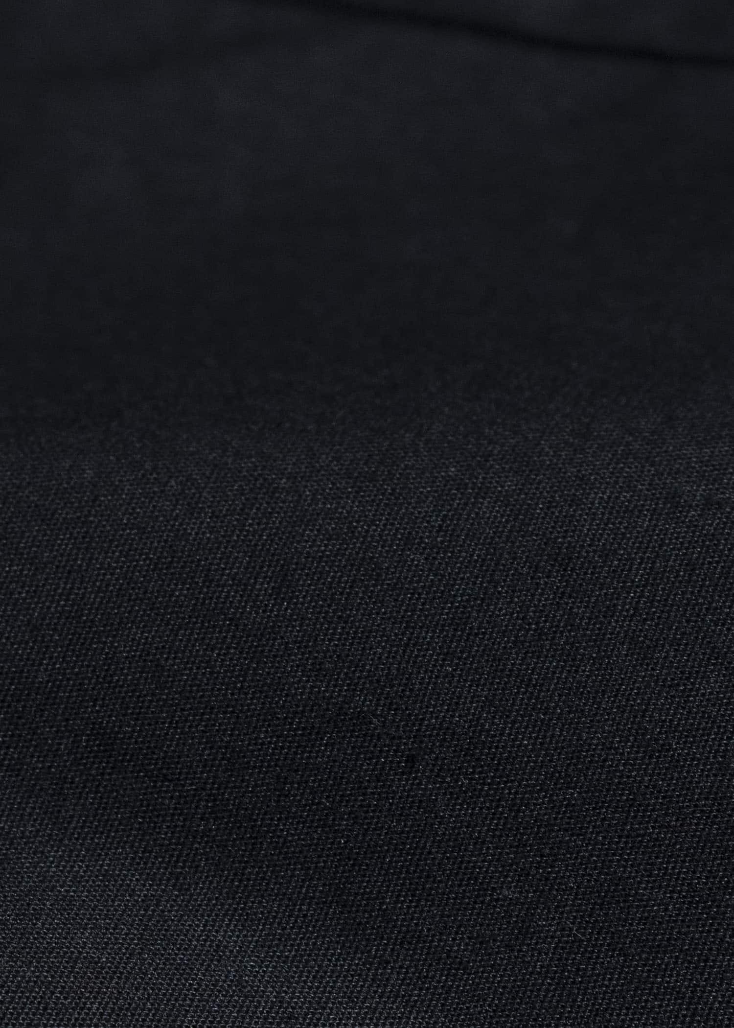 Gathering Textiles Fisherman Shirt Organic Cotton Poplin , Naturally Dyed Black FIS01-CP-BK