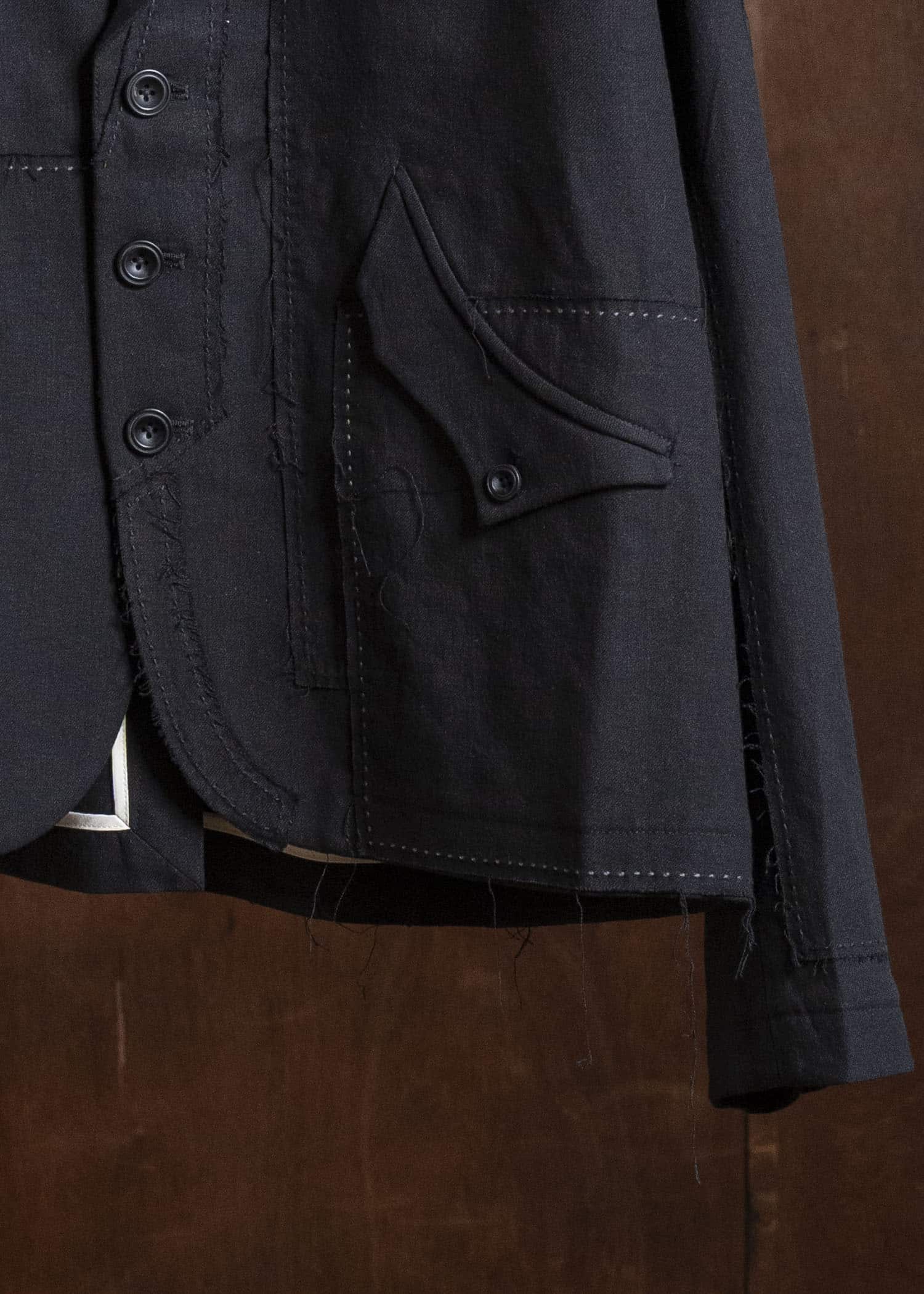 Professor.E PATCHWORK BLAZER BLACK 26SS-PE-JKT-02