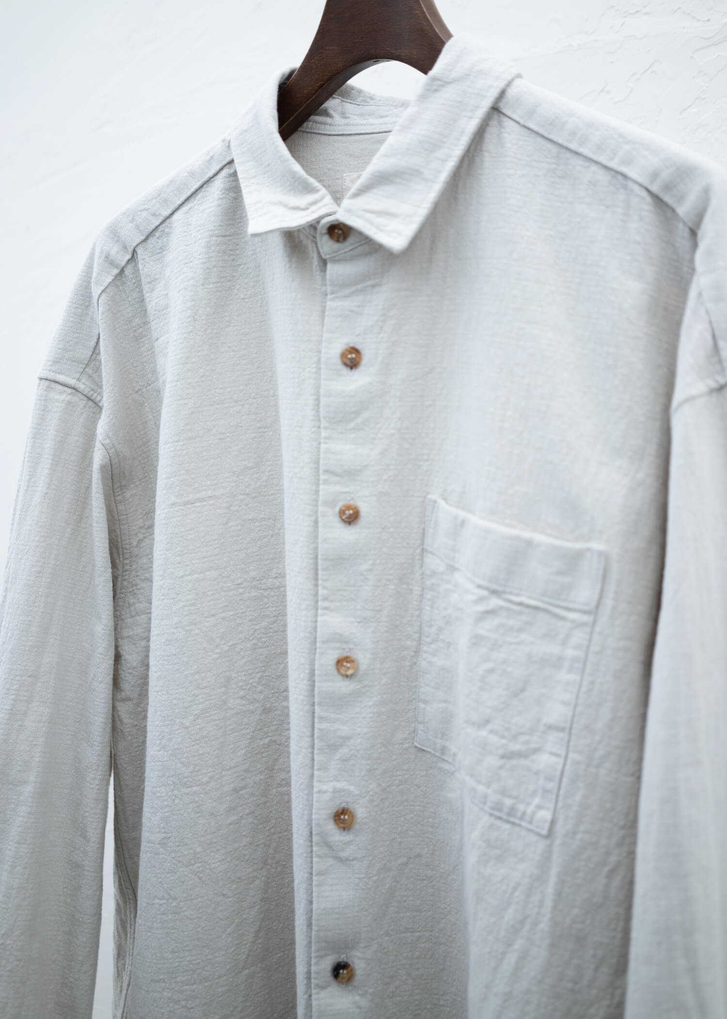 YOKO SAKAMOTO CLASSIC SHIRT BEIGE