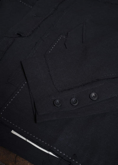 Professor.E PATCHWORK BLAZER BLACK 26SS-PE-JKT-02