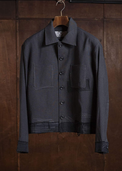 Professor.E STITCH WORK JKT BLACK 26SS-PE-JKT-01