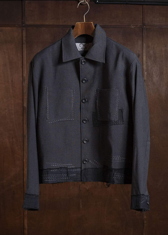 Professor.E STITCH WORK JKT BLACK 26SS-PE-JKT-01