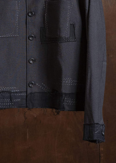 Professor.E STITCH WORK JKT BLACK 26SS-PE-JKT-01