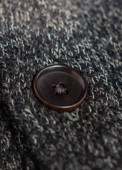 SUZUSAN Wool Cotton Jersey Front Button Cardigan 2064WC-306 Boushi Shibori ""Dot""