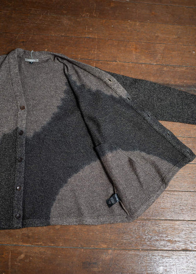 SUZUSAN Wool Cotton Jersey Front Button Cardigan 2064WC-306 Boushi Shibori ""Dot""