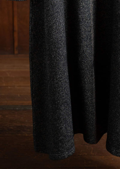 SUZUSAN Wool Cotton Jersey Crew Neck Dress 7034WC-551 Boujime Shibori ""Line""