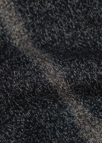 SUZUSAN Wool Cotton Jersey Crew Neck Dress 7034WC-551 Boujime Shibori ""Line""