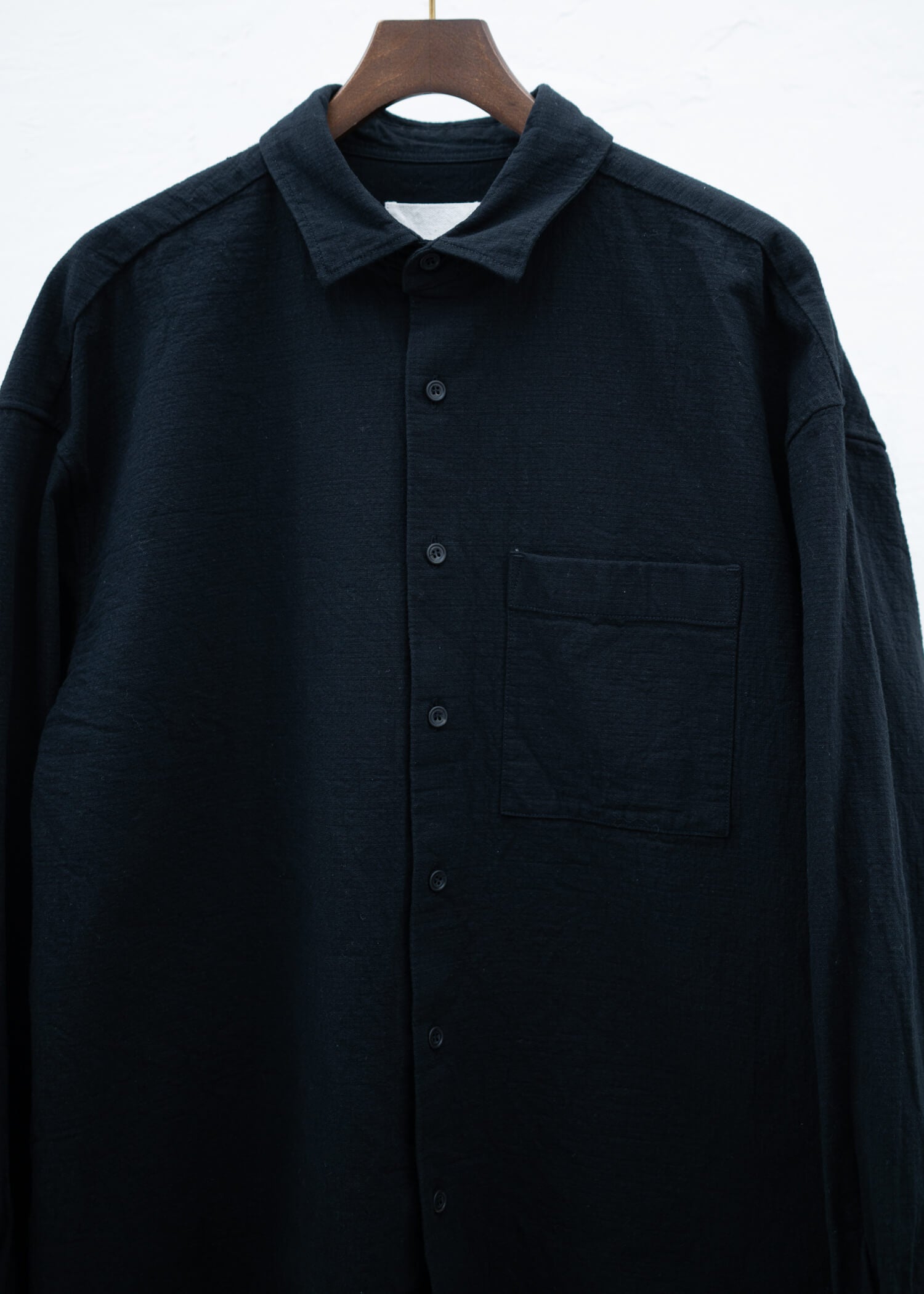 YOKO SAKAMOTO CLASSIC SHIRT BLACK