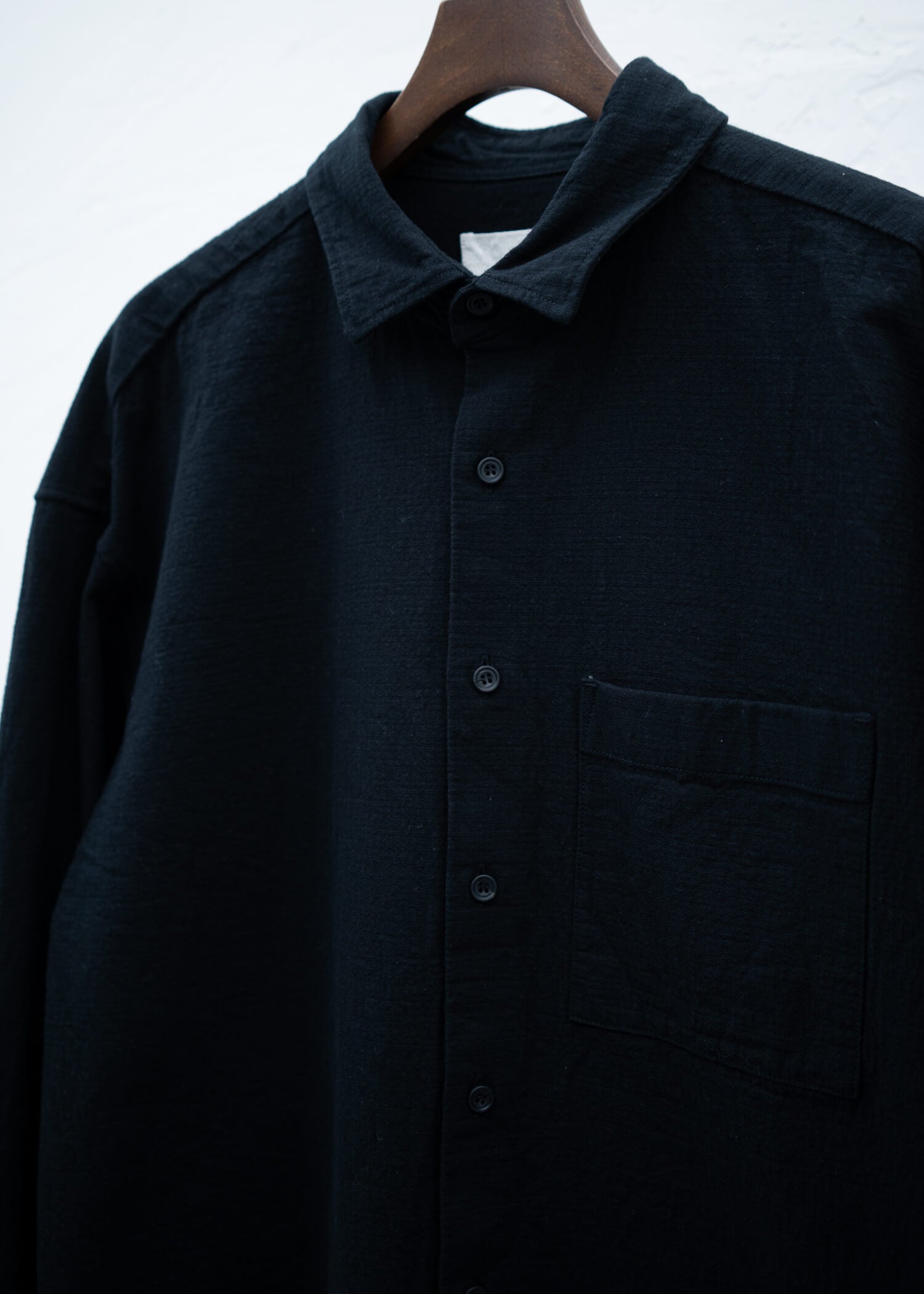 YOKO SAKAMOTO CLASSIC SHIRT BLACK