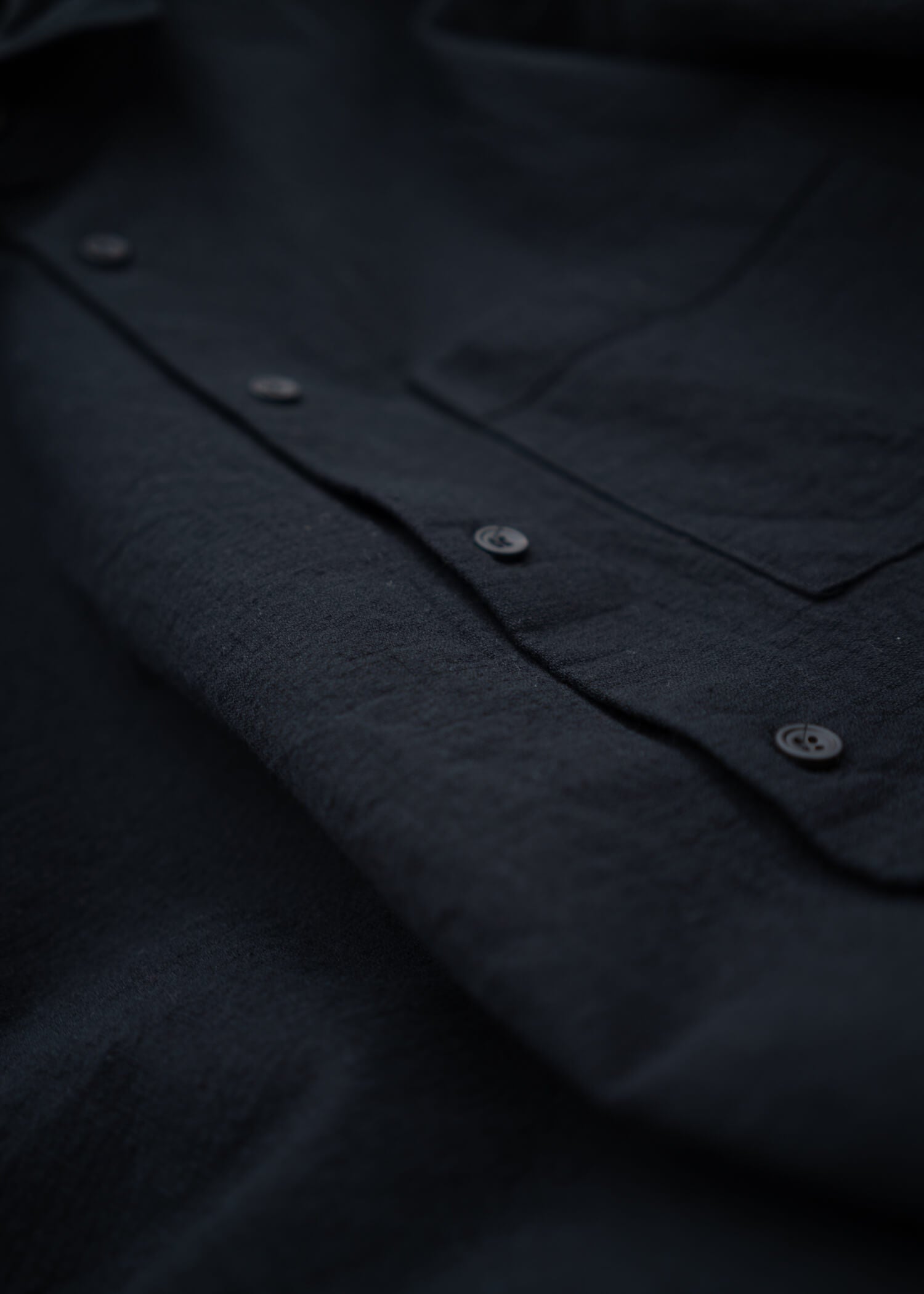 YOKO SAKAMOTO CLASSIC SHIRT BLACK