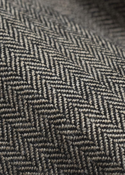 Gathering Textiles Farmer Pants Handwoven Wool, Himalayan Hoothills, Black And Brown Yarn FAP01-HW-BR