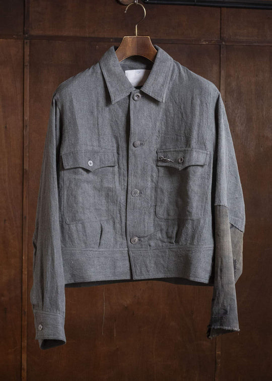 Professor.E 0222 / REAPIRED CYCLIST JKT GREY 26SS-FM-JKT-01