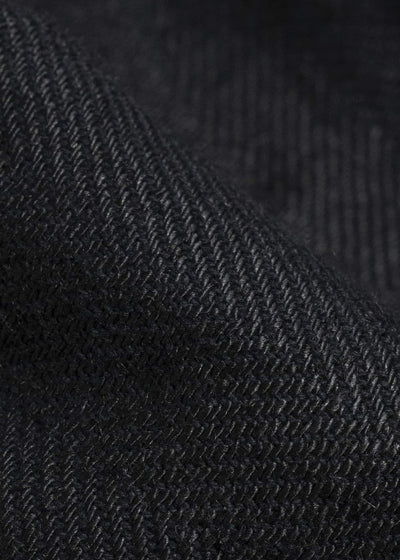Gathering Textiles Farmer Pants Handwoven Organic Cotton , Naturally Dyed Black FAP02-HC-HK