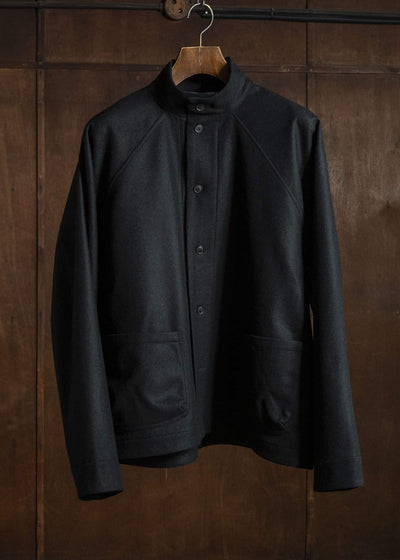 unkruid pickers shirt black fine loden