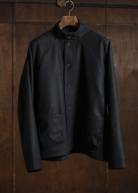 unkruid pickers shirt black fine loden