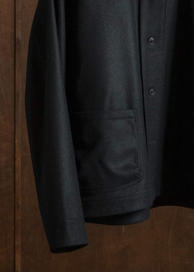unkruid pickers shirt black fine loden