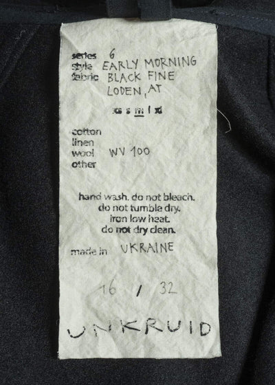 unkruid early mornig black fine loden