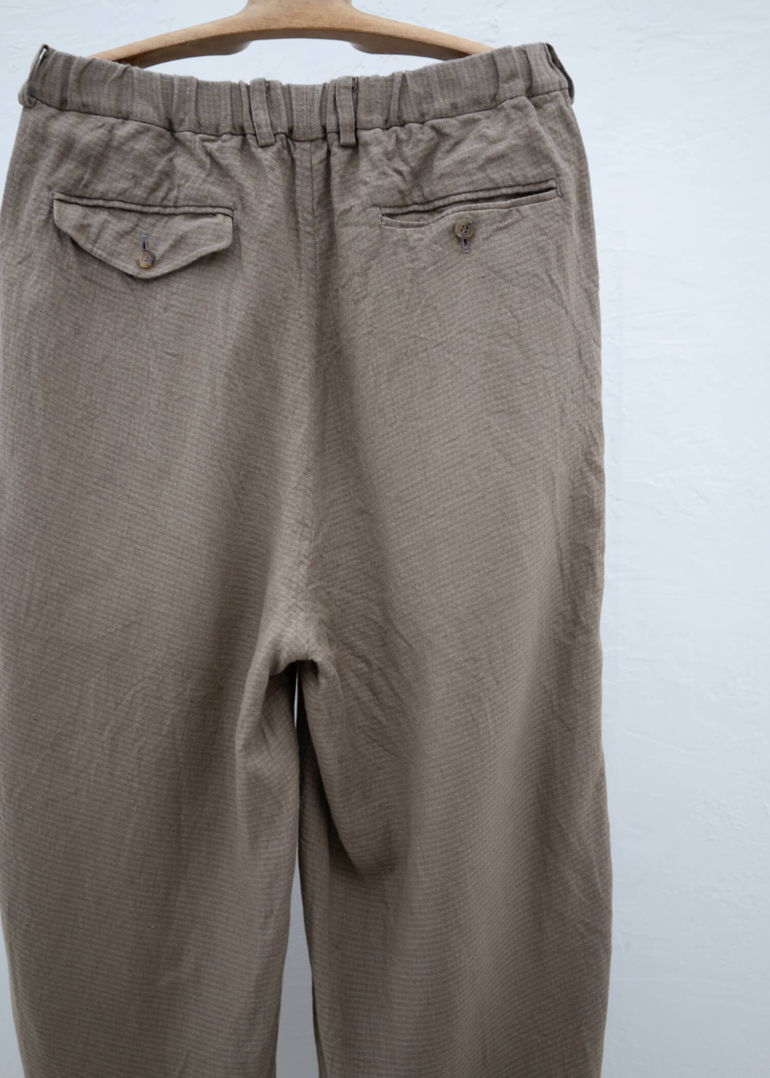 YOKO SAKAMOTO ATELIER BAGGY PANTS BEIGE