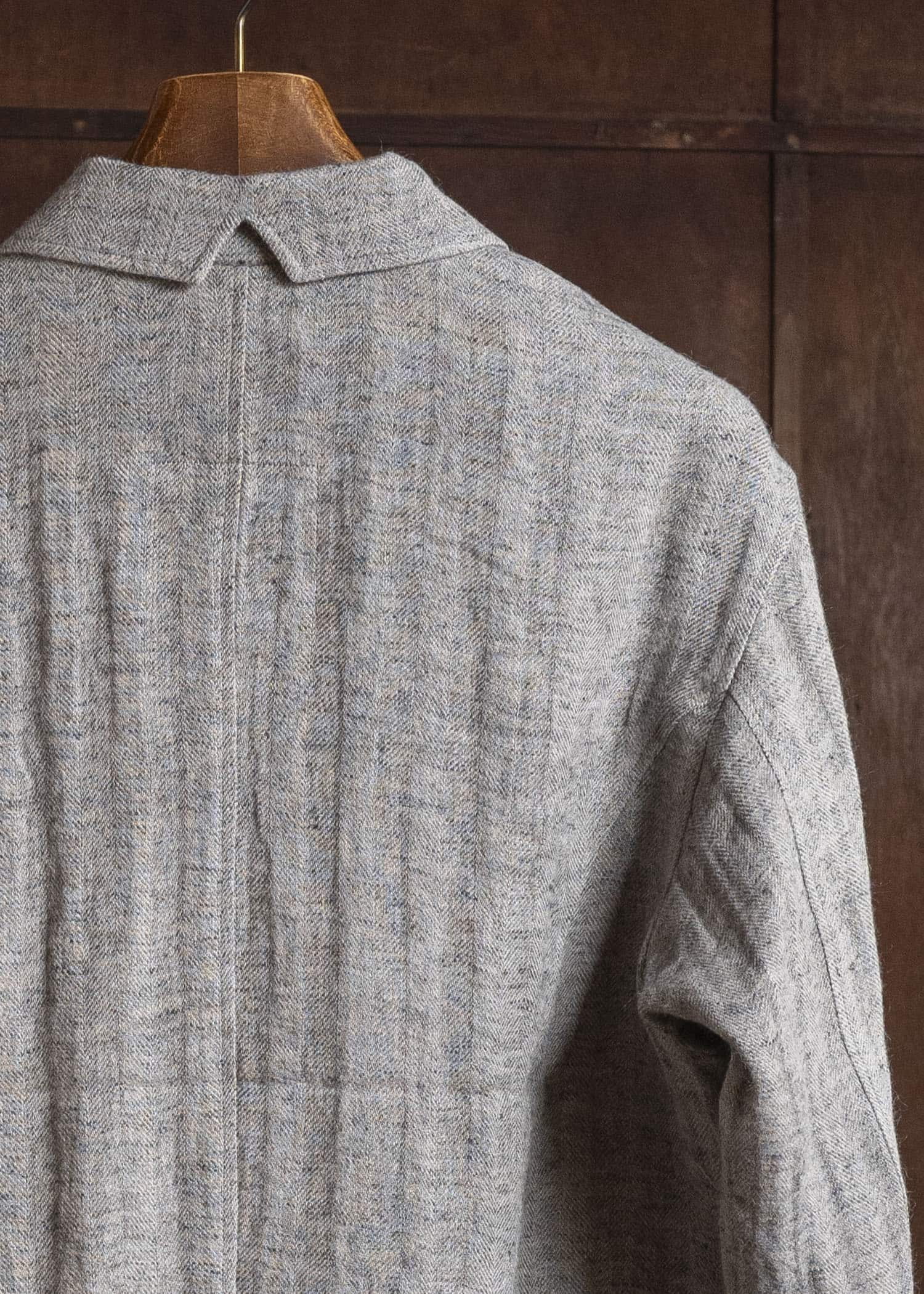 Professor.E LINEN DB JKT GREY 26SS-FM-JKT-03