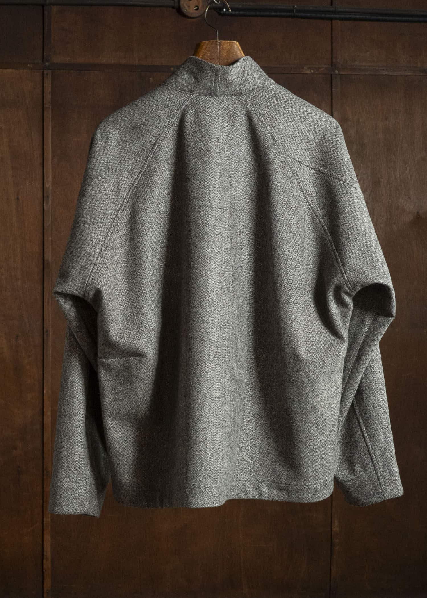 unkruid pickers shirt grey herringbone fine loden