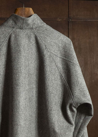 unkruid pickers shirt grey herringbone fine loden
