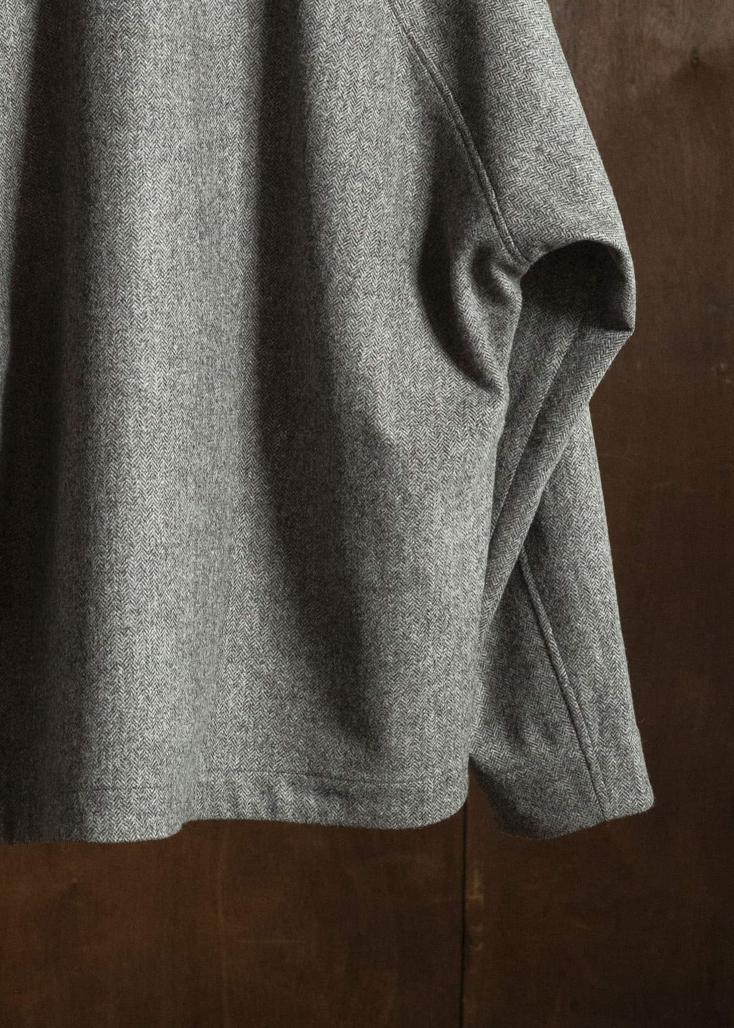 unkruid pickers shirt grey herringbone fine loden