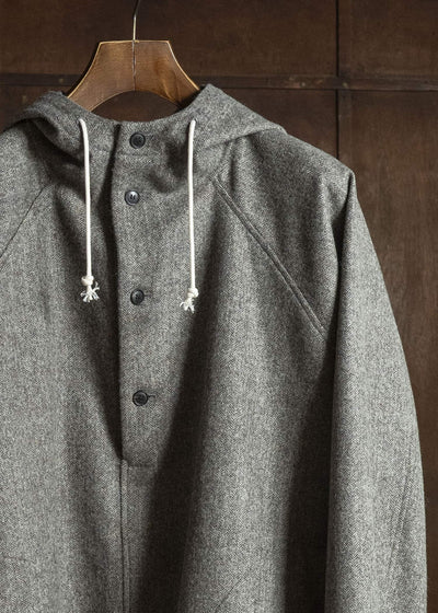 unkruid early mornig grey herringbone fine loden