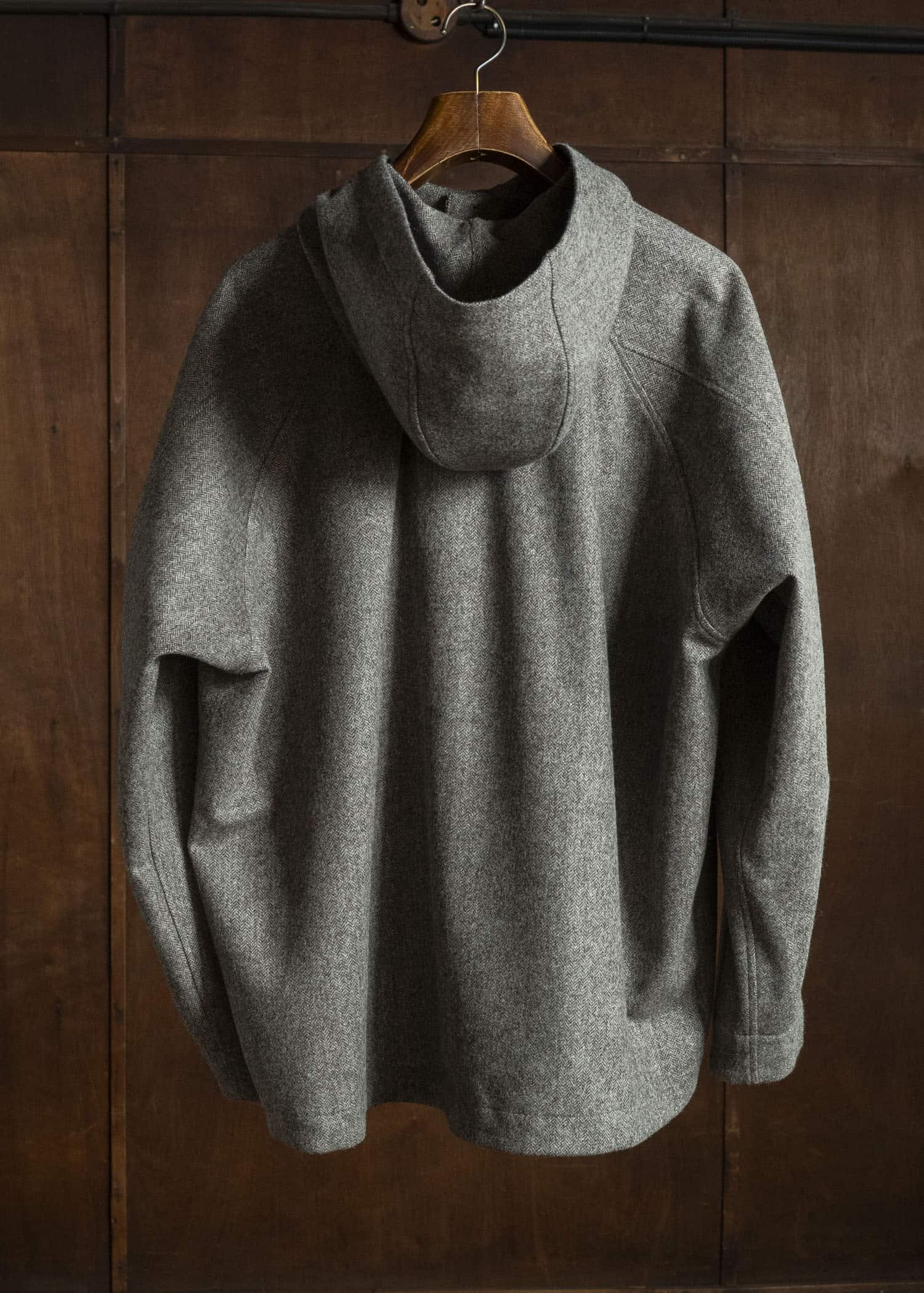 unkruid early mornig grey herringbone fine loden