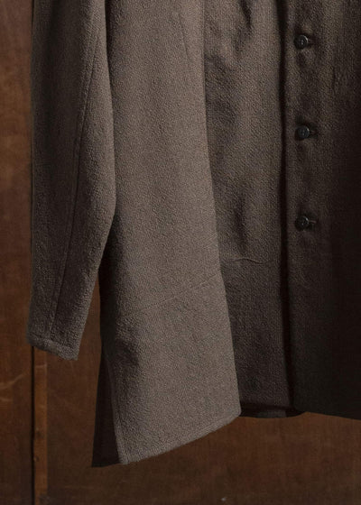 Jurgen Lehl Wool Thin Fabric Shirt JO554FBM653 #95: Dark Brown