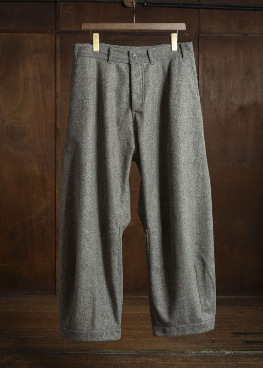 unkruid new baggy grey herringbone fine loden
